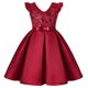 thumbnail image 1 of Vestido de lentejuelas para niña Umfun, falda para desfile de cumpleaños, manga voladora, fiesta de festival, ropa de princesa roja, 2-3 años, 1 of 5