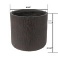 thumbnail image 5 of LuxenHome Brown MgO 13in. H Round Planter, 5 of 5