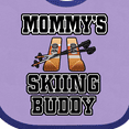 thumbnail image 4 of Inktastic Mommys Skiing Buddy for Kids Boys or Girls Baby Bib, 4 of 4