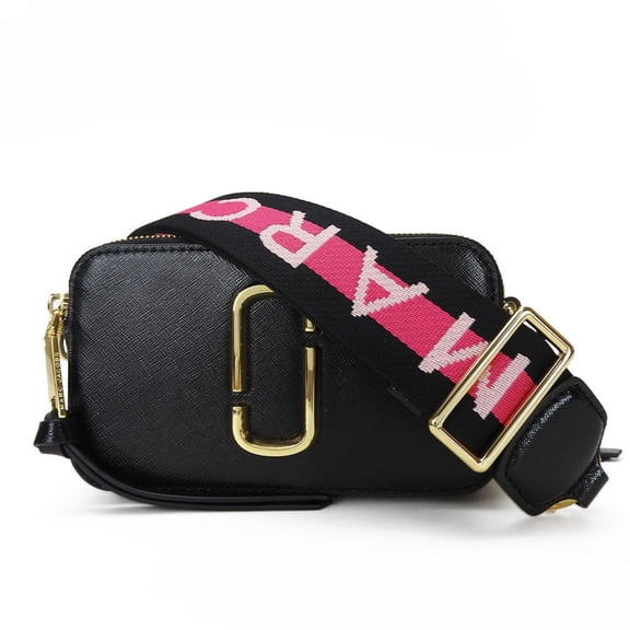 Pre-Owned Marc Jacobs Shoulder Bag M0014146 Black White Pink Leather Women's (Good)