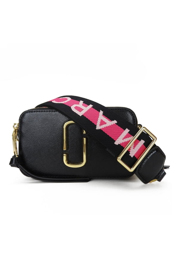 Pre-Owned Marc Jacobs Shoulder Bag M0014146 Black White Pink Leather Women's (Good)