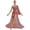 Dusty Pink, variant on iiniim Womens One Shoulder Flared Sleeve Flowy Sheer Mesh Skirted Leotard Lyrical Dance Dress Black S
