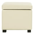 thumbnail image 3 of SAFAVIEH Jonathan Flip Top Ottoman Flat Cream, 3 of 10