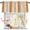Orange, Beige, variant on Kitchen Curtain Valance 54"x18",Blackout Rod Pocket Valances Rustic Sage Green Stripe on Linen Small Window Treatment Panel for Living Room Bedroom Bathroom Windows,Minimalist Line Texture
