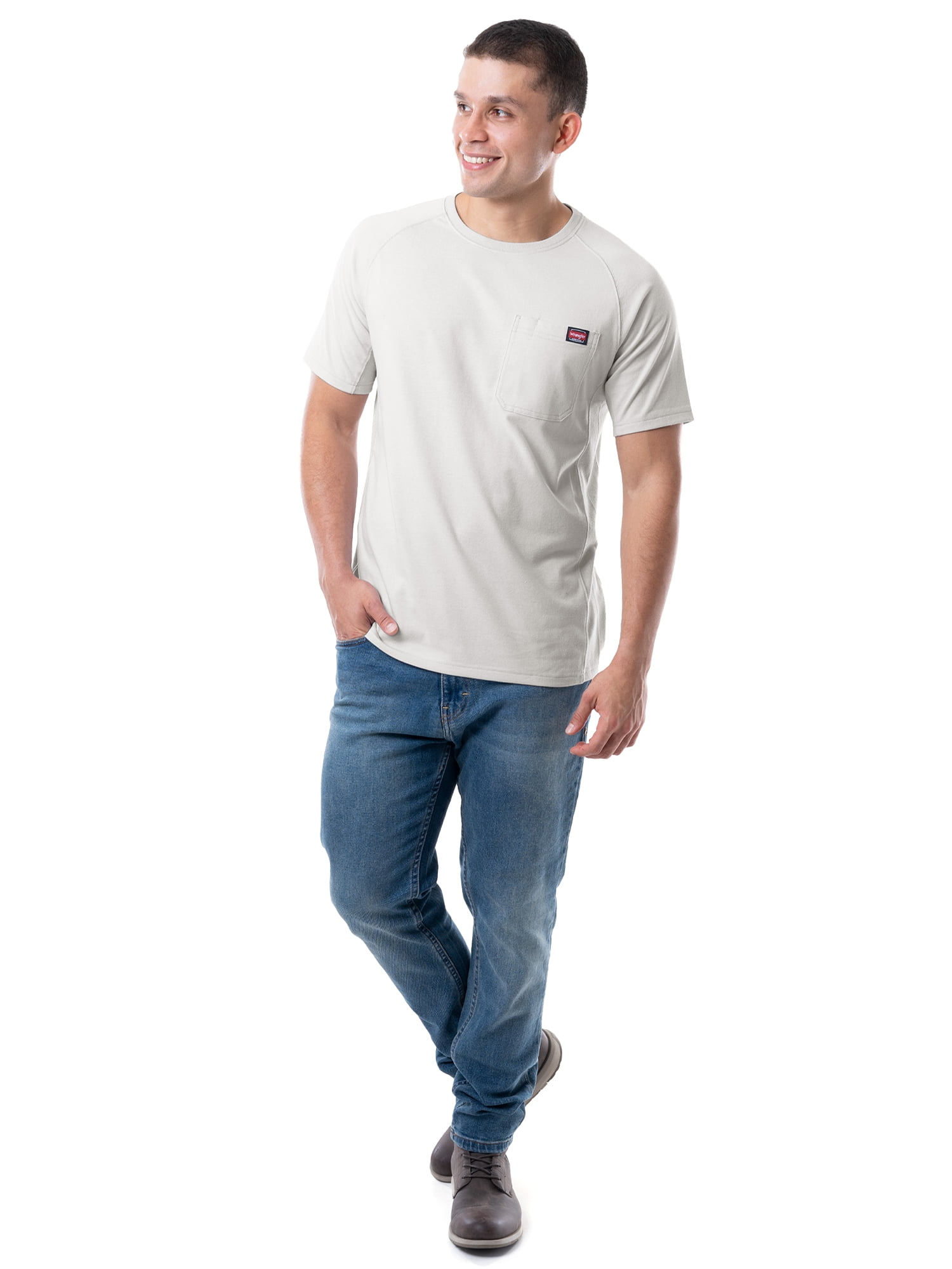 Wrangler Workwear Men's Short Sleeve Performance Ventilated Pocket T-Shirt, size S-5XL
