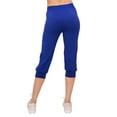 thumbnail image 4 of ALWAYS Capri Jogger Pants, Women's Casual Slim Bottoms Royal Blue S, 4 of 5