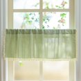 thumbnail image 1 of Cortina Sutuo Home Boho con borlas de lino, 132 x 46 cm, color salvia, 1 of 7