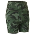 thumbnail image 4 of Endives Women's Yoga Short Leopard Print Biker Shorts High Waist Yoga Workout Running Gym Short, 4 of 5