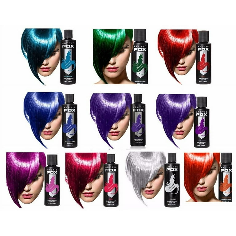 Arctic Fox Phantom Green Semi-Permanent Vegan Hair Dye, 8-oz