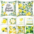 thumbnail image 6 of Ludlz 45x45cm Lemon Orange Print Throw Pillow Case Cushion Cover Home Sofa Bed Decor, 6 of 8