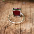 thumbnail image 4 of Natural Pink Ruby Gemstone Ring, 925 Sterling Pure Silver Ring, Charm Ring, Healing Crystal Stone Ring, Pink Stone Ring, Women Ruby Ring,..., 4 of 5