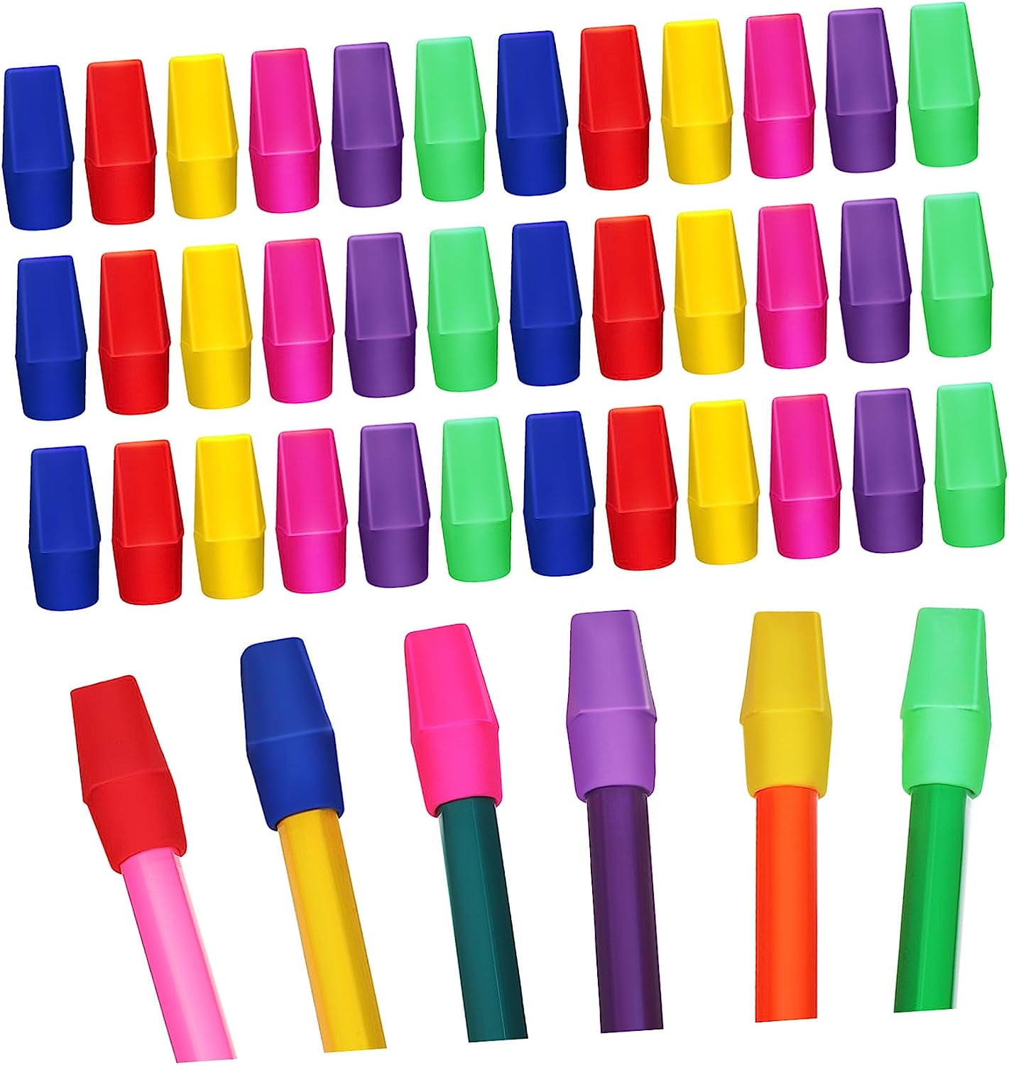 120pcs Colour Pencils Bulk Erasers Pencils in Bulk Top Pencil Eraser
