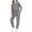 Gray, variant on HBGVBA Kids 2 Piece Set Solid Color Ruffle Sleeve Crewneck Top with Pocket and Pants Casual Winter Loungewear for 4-13 Years