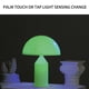 thumbnail image 4 of Luz de noche hongos, luz de colores, decoración de mesa, iluminación decorativa, luz de dormitorio, luz de oficina, luz portátil, base de madera, diseño de 2 niveles, luz de colores, 4 of 9