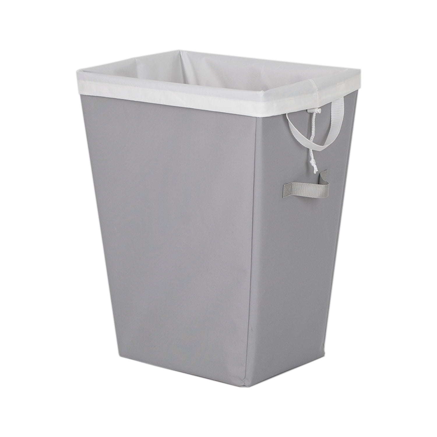 (2 pack) Mianstays Polyester Laundry Hamper with Removable Liner, Slim Rectangle with Carrying Handles, Gray