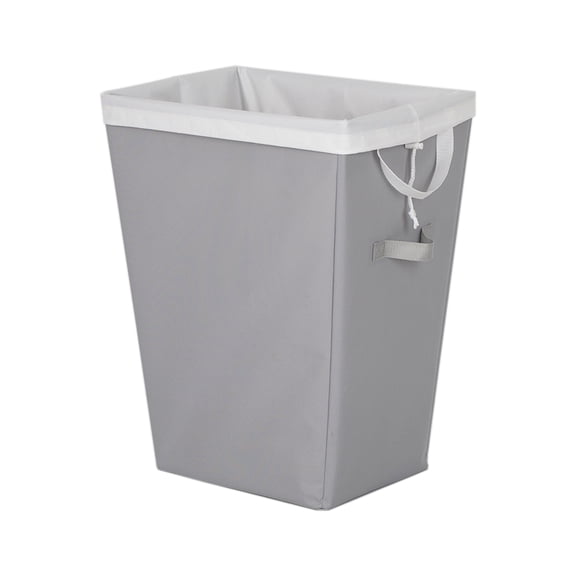 Mianstays Polyester Laundry Hamper with Removable Liner, Slim Rectangle with Carrying Handles, Gray