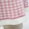 thumbnail image 2 of vdgthytj Toddler Girls Sweater Dress Plaid Knitted Crewneck Long Sleeve A-Line Birthday Party Dress Fall Winter Outfits, 2 of 5