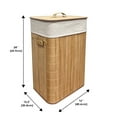 thumbnail image 2 of Jessar - Bamboo Cane Laundry Basket, Removable Polyester Lining, 2 of 3