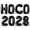 Black, variant on Letter Balloons - HOCO 2028 16" Inch Alphabet Letters Foil Mylar Balloon Homecoming Party Banner (Blue)