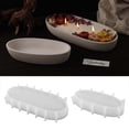 thumbnail image 1 of Fiudx Molde de Bandeja Ovalada, Molde de Resina Diy para Hormigón y Fabricación de Velas, Material Resistente Al Calor, Perfecto para Decoración Del Hogar y Organización de Mesas, Dos Tamaños Disponi, 1 of 3