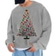 thumbnail image 1 of Sudadera sin capucha para hombre, cuello redondo, deportiva, con estampado de árbol de Navidad, sudadera con capucha, jersey de manga larga, blusa de poliéster para hombre, 1 of 4