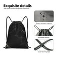 thumbnail image 6 of Kdxio Black Marble Texture Abstract Print Drawstring Backpack Bag,Waterproof Draw String Back Sack, Gym Drawstring Bags Swim Bag For Unisex, 6 of 9