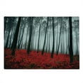 thumbnail image 2 of Forest Cutting Board, Fantasy Woodland Under Fog Trees Jungle Bushes Contrast Colors, Decorative Tempered Glass Cutting and Serving Board, Large Size, Pale Grey Black Red, by Ambesonne, 2 of 5