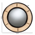 thumbnail image 4 of bali & pari Tacita Modern Bohemian Two-Tone Black and Natural Brown Rattan Accent Wall Mirror, 4 of 4