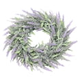 thumbnail image 2 of Artificial Lavender Wreaths Flower Front Door Wreath with Green Leaves Garland for Wall Home Decor indoor e outdoor Green, 2 of 7
