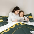thumbnail image 5 of Homewish Green Football Helemt Queen Comforter Set,Boys Ball Game Bedding Sets,Rugby Sport Theme Bedding Comforter Set For Kids,Super Cozy Room Decor Reversible,3pcs, 5 of 8