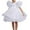 White Dresses for Girls, variant on Cute Tutu-Dresses for Girls Size 3-8 Toddlers Kids Short Puffed Sleeve Crewneck Solid A-Line Layered Birthday Wedding Flower Girls Dress