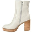 thumbnail image 2 of Journee Womens Brittany Inside Zip Platform Booties, 2 of 8