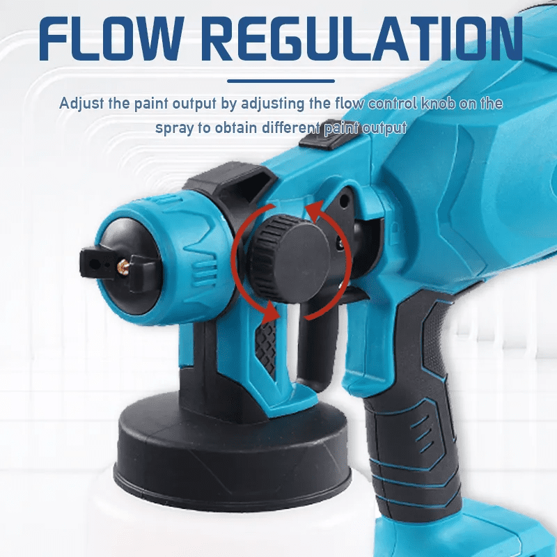 Cordless Paint Sprayer, Battery Paint Sprayer with 2 Batteries, Electric Airless Paint Spray Gun for Home Interior and Exterior, Fence, Cabinet, Wood