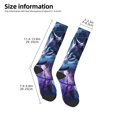 thumbnail image 2 of Naloa Feathered Wolf Thigh High Socks Extra Long Stretchy Sock Women Over Knee High Opaque Stocking Daily Wear, 2 of 6