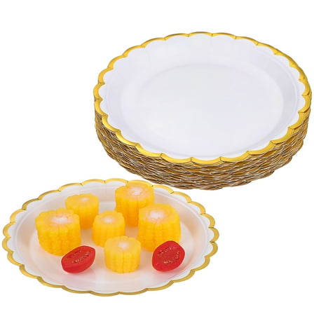 HOMEMAXS  50 Pcs Light Pink Paper Plates Party Supplies Tray Mother