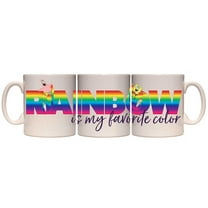 Spongebob Squarepants Rainbow Ceramic Coffee Mug 11 Oz. Beverage Cup