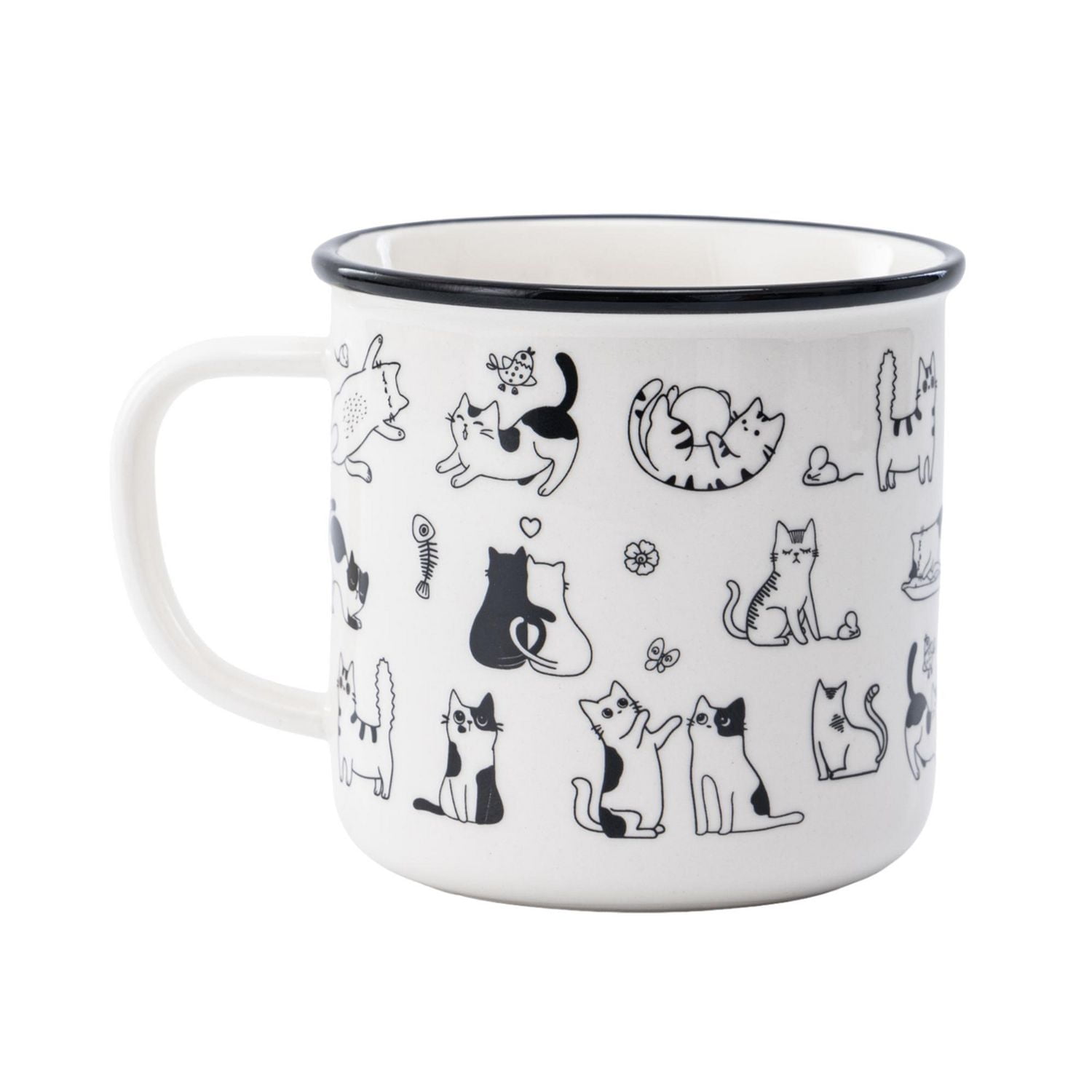 Mainstays Tasse en céramique pour chats, 20,96 oz, 1 Pièce Tasse, céramique