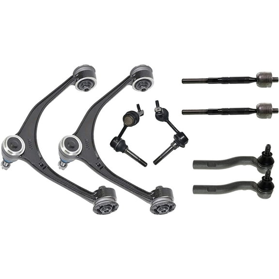 Detroit Axle - 8PC Front Upper Control Arms Sway Bars Inner Outer Tie Rods Replacement for 1998-2005 Lexus GS300 - [1998-2000 GS400] - 2001-2005 GS430