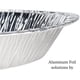 thumbnail image 4 of Bandejas de aluminio redondas y profundas, recipientes con borde curvo para hornear y servir, bandejas desechables aptas para horno y congelador para aventuras culinarias, 4 of 6