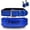 Blue, variant on Weight Lifting Belt 4inch Leather Belt With Free Wrap - Foam Padded Back Support Gym Belt for weightlifting, Bodybuilding Men & Women