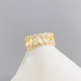 thumbnail image 3 of Sonducket Anillo de apertura para mujer, decoración de diamantes de imitación de cobre, anillos de moda, decoraciones para manos, joyería chapada para Ropa, zapatos y accesorios Miscelánea Sonducket AP014804-00, 3 of 6