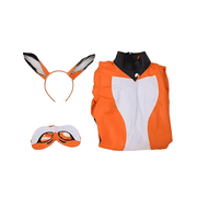 [Officially Licensed] Miraculous Rena Rouge Costume for Halloween Jumpsuit with Fox Tail-like Coattail, S
