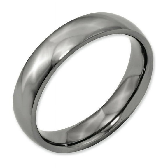 Primal Steel Titanium 5mm Half Round Band