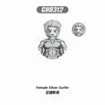 thumbnail image 1 of Human Torch Fantastic Four Blocks Silver Surfer Bricks For Toys Gifts Mini Action Figures Children Building Blocks For Party GH0312, 1 of 6