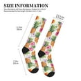 thumbnail image 4 of Pofeuu Hawaiian Pineappl Print Compression Socks for Women & Men Circulation - Best Support for Nurses,Running,Athletic,Sports, 4 of 7