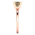 thumbnail image 3 of Clara Pucci 14K Rose Gold 1ct Champagne Solitaire Ring for Women, 3 of 8