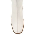 thumbnail image 4 of Journee Signature Womens Genuine Leather Tamori Extra Wide Calf Square Toe Inside Zip Knee High Boots, 4 of 8