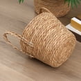 thumbnail image 7 of Dserhfy Wicker Planter Basket with Handles Indoor Outdoor Plants Rattan Woven Planter Pot Home Living Room Balcony Garden Round Decorative Flower Pot, 7 of 7
