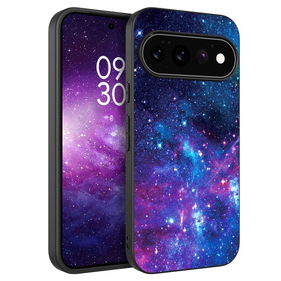 VENINGO for Google Pixel 11 Pro Case Glow in the Dark Slim Thin Fluorescence Nebula Pattern PC Shell TPU Bumper Scratch-Resistant Protective Case for Google Pixel 11 Pro, Nebula Pattern