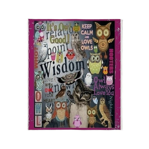 CafePress - Owls Throw Blanket - Soft Fleece Throw Blanket, 50"x60" for All Ages